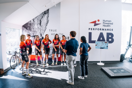 Human Powered Health Cycling Team Visits Wellesley Performance Lab