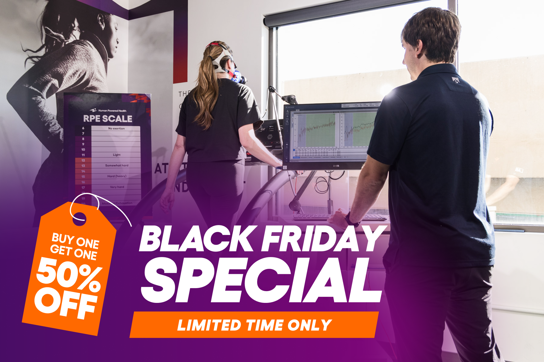 BLACK FRIDAY SALE: <br>TWO VO₂MAX TESTS <br>FOR ONLY $300