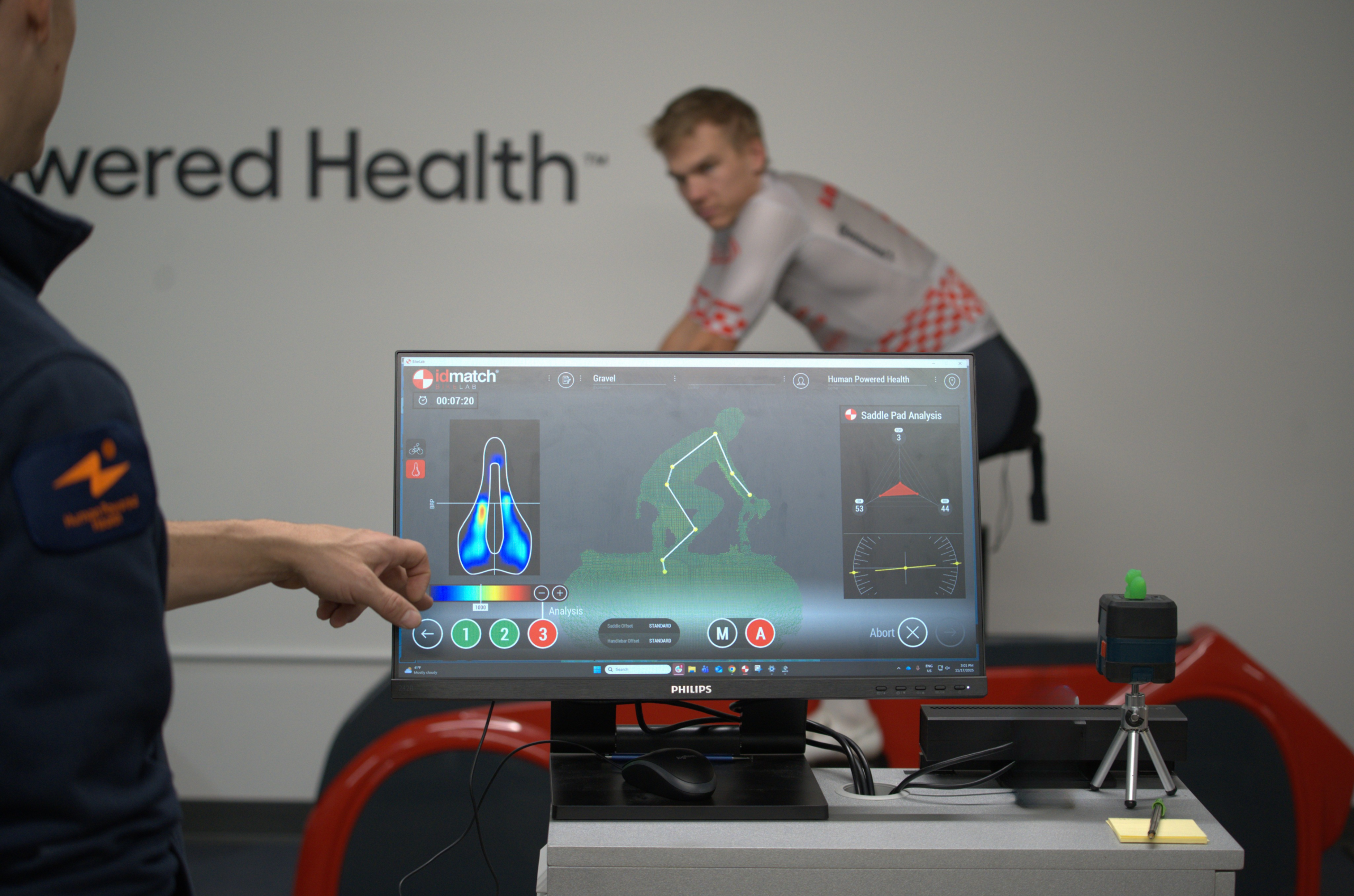 Saddle Pressure Mapping at Human Powered Health